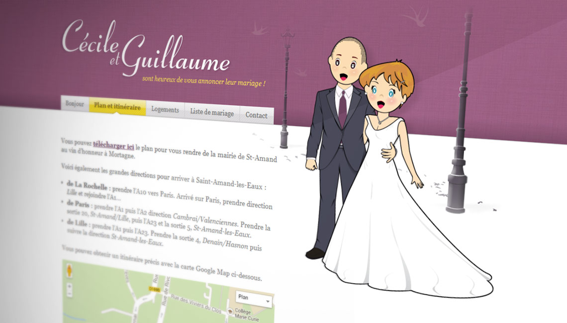 site et faire-part de mariage
