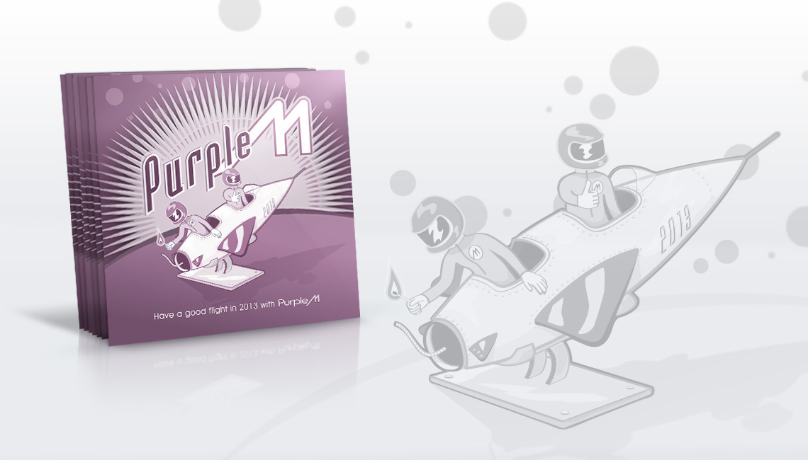 Cartes de voeux Purple M 2013
